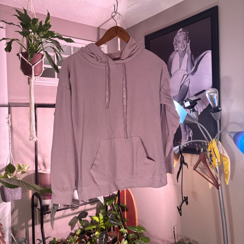 Marc‎ New York Andrew Marc Corduroy Hoodie Pullover Dusty Rose M